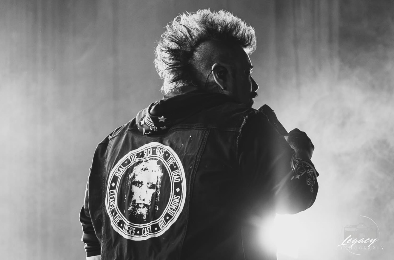 Rockfest Records founder Joseph Rojas performing on stage
